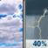 Thursday: A 40 percent chance of showers and thunderstorms after noon.  Mostly cloudy, with a high near 82.